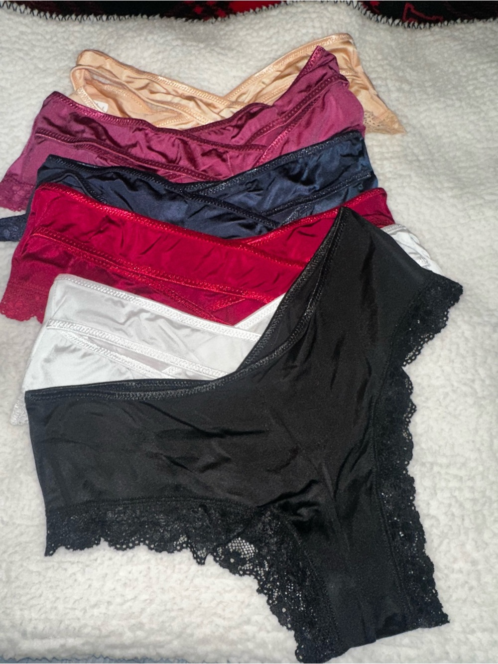 Women’s Lace-Trim Bikini Panty - Multi-Color Pack size MEDIUM